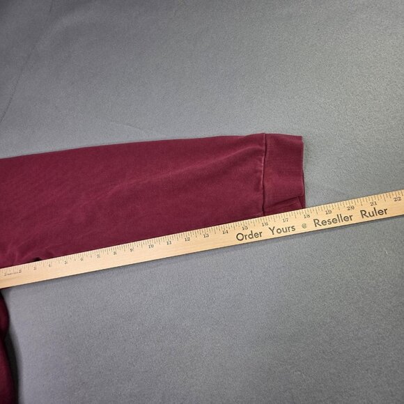 Brooks Brothers Pullover Mens 2XLT Red Navy Quarter Zip Long Sleeve Cotton Shirt - Picture 9 of 10